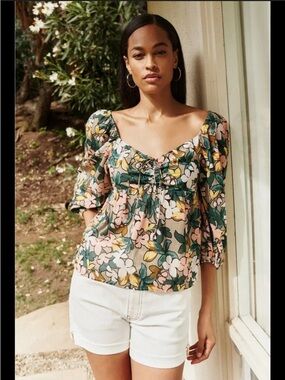 Velvet by Graham & Spencer Stass Floral Printed Top